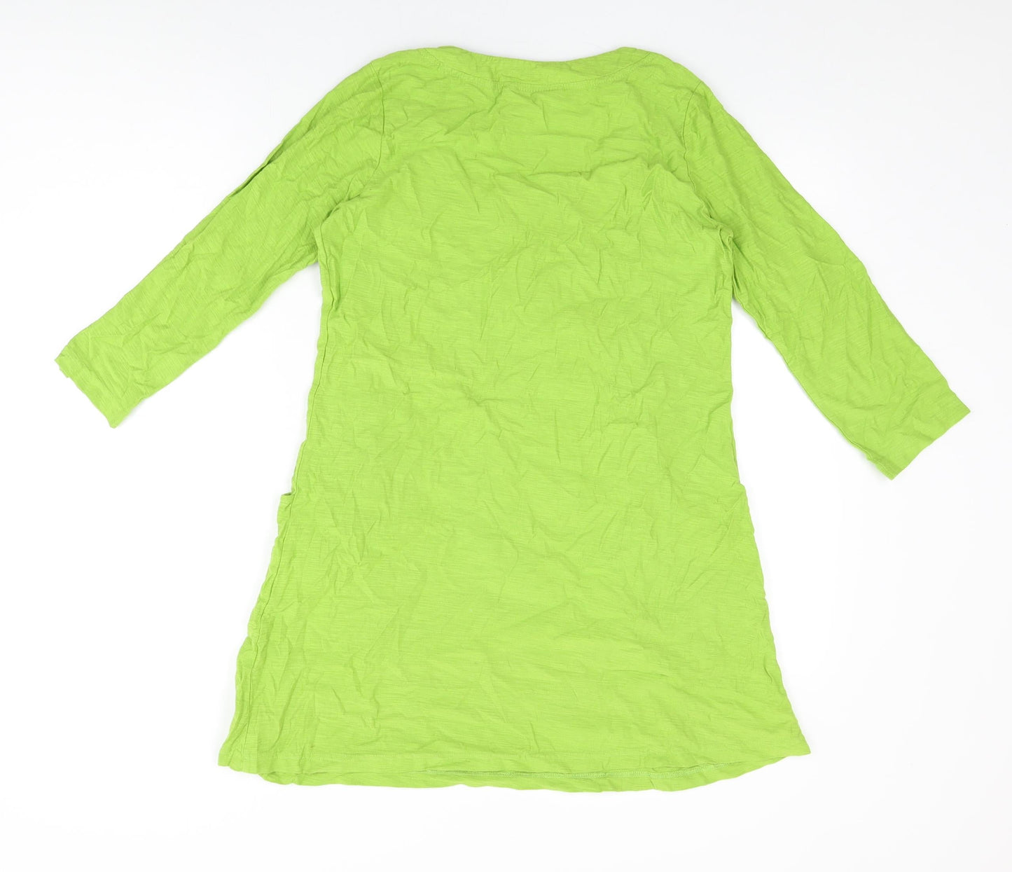 Womens UK Size S Adini Green Basic T-Shirt