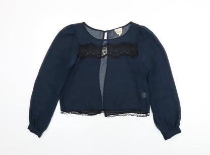 Womens UK Size 10 River Island Blue Basic Blouse
