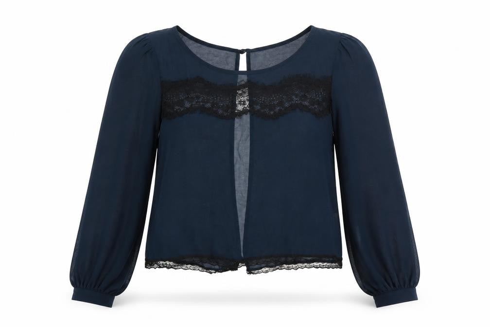 Womens UK Size 10 River Island Blue Basic Blouse
