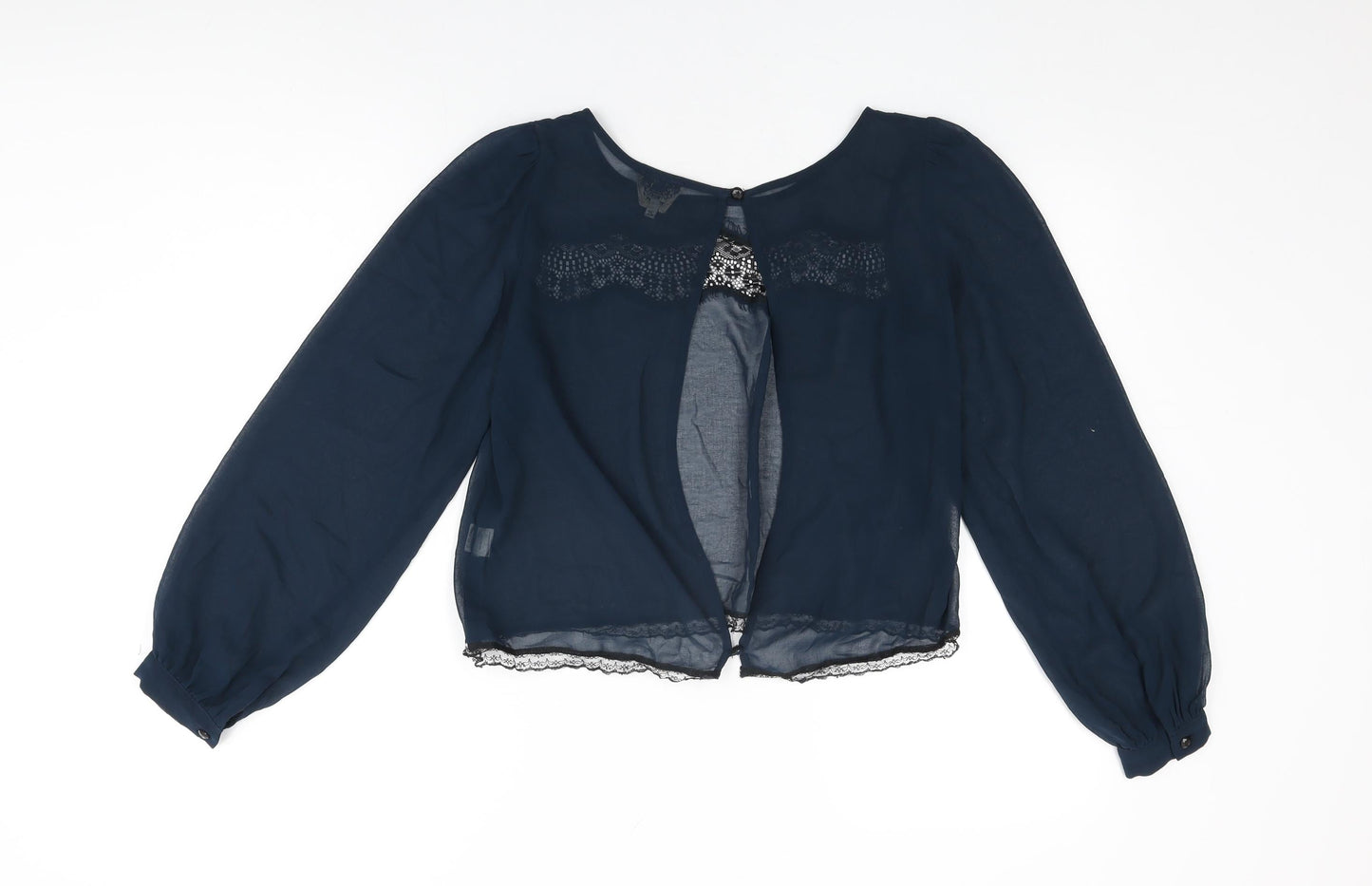 Womens UK Size 10 River Island Blue Basic Blouse