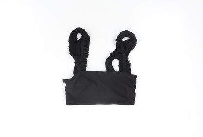 H&M Womens Black Polyester Top Size 8