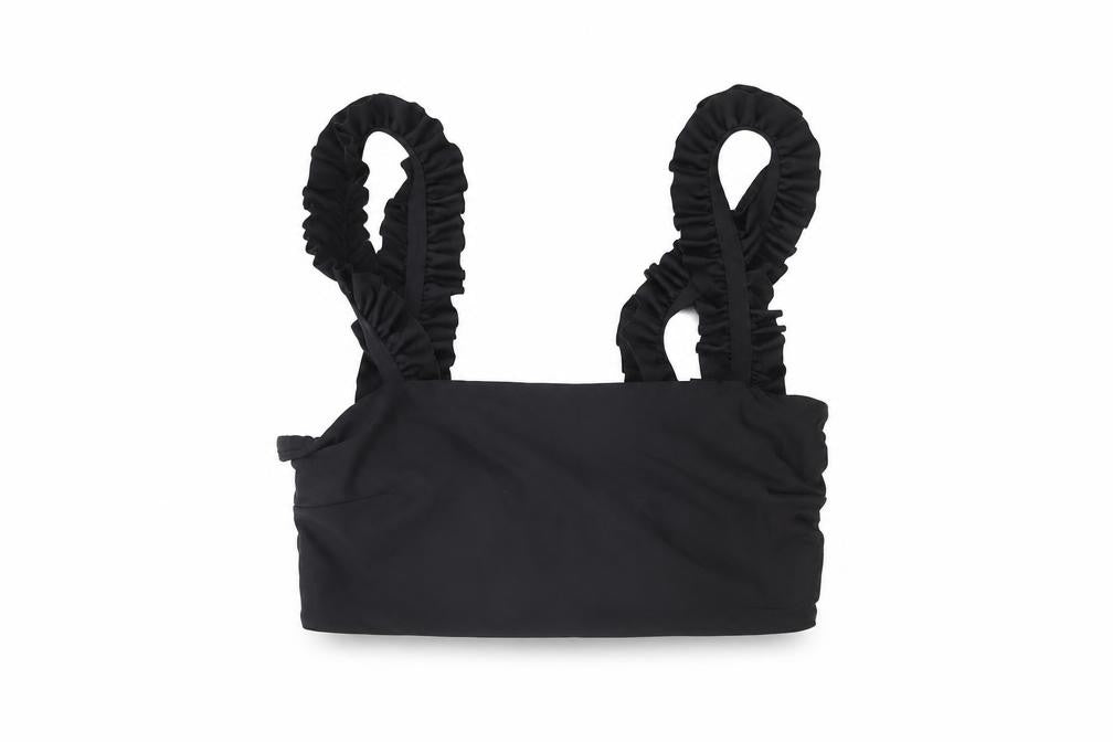 H&M Womens Black Polyester Top Size 8