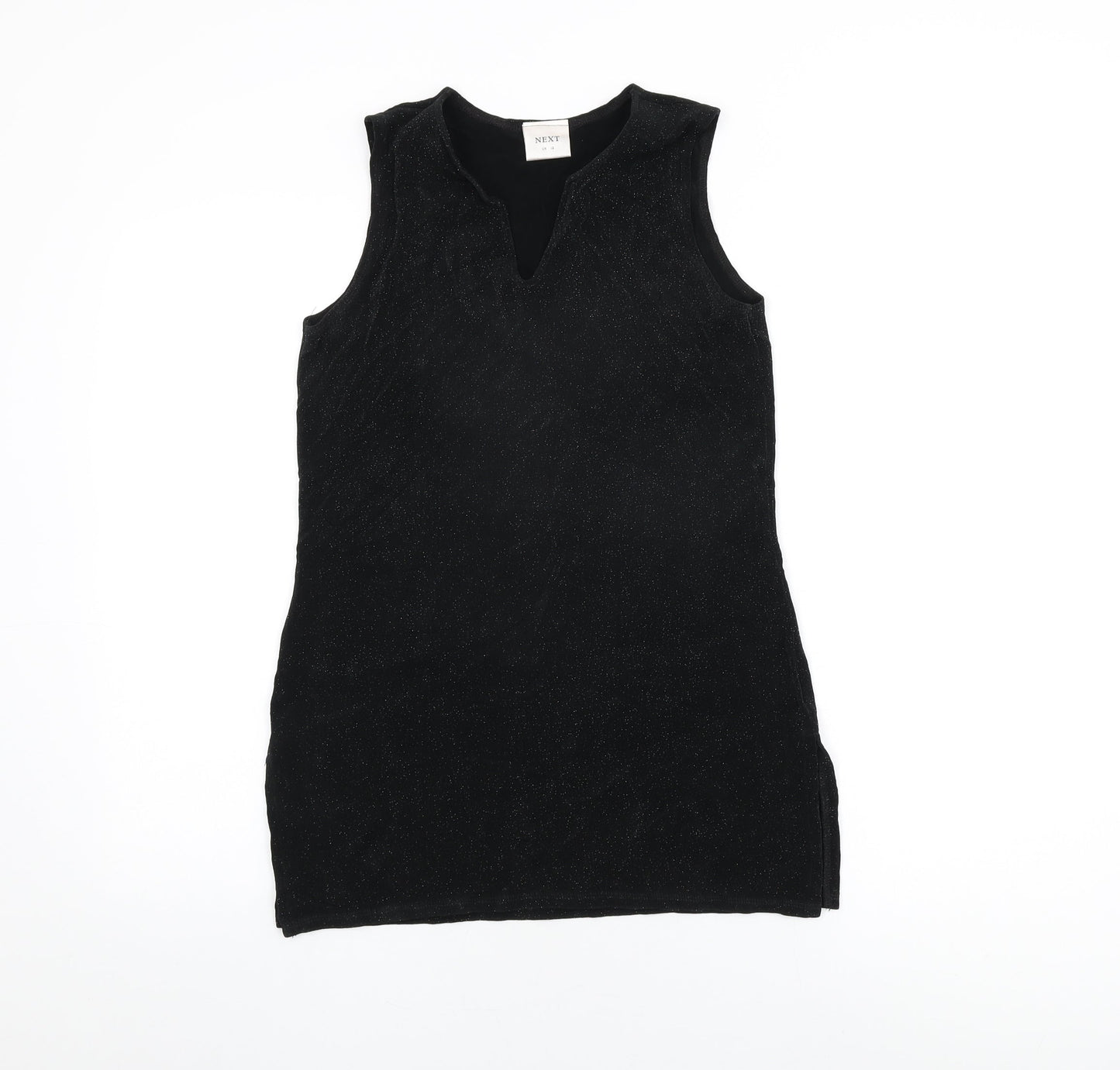 Womens UK Size 12 NEXT Black Basic T-Shirt