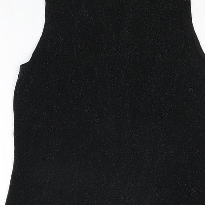 Womens UK Size 12 NEXT Black Basic T-Shirt