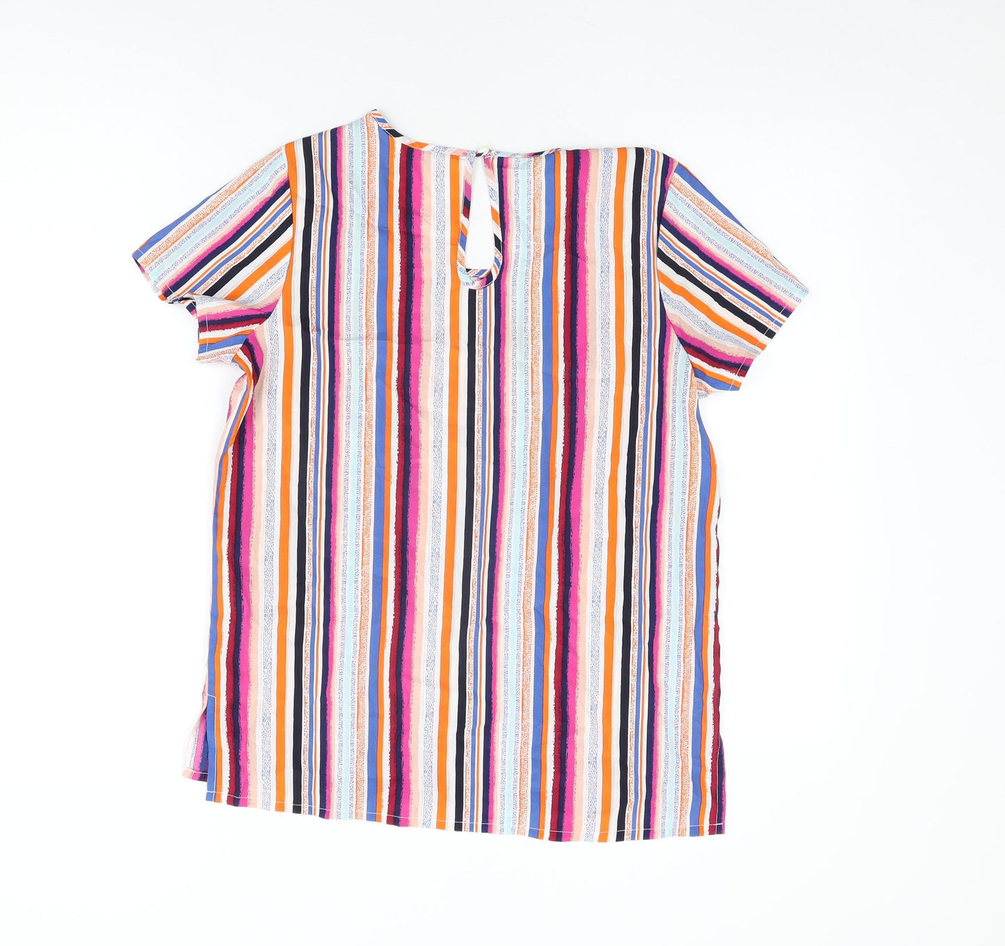 Womens UK Size 8 Pep & Co Multicoloured Basic T-Shirt