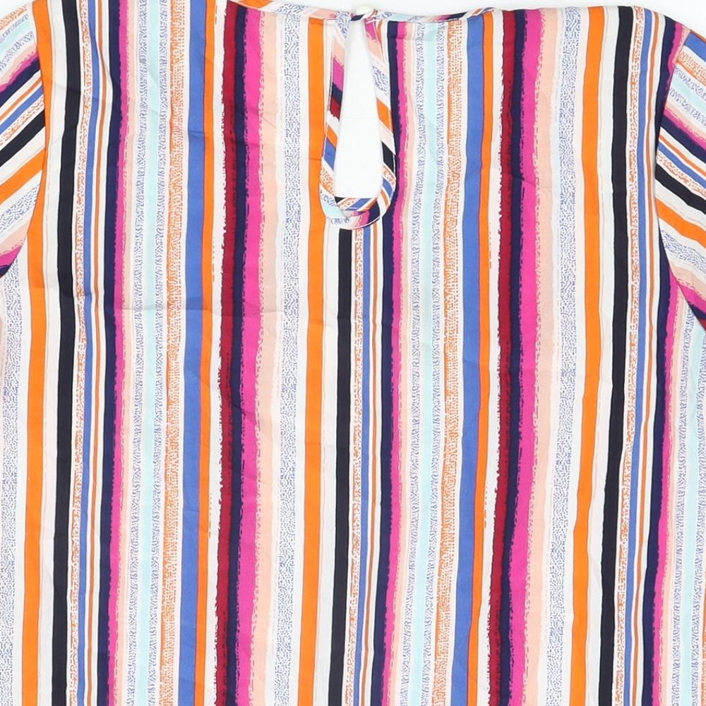 Womens UK Size 8 Pep & Co Multicoloured Basic T-Shirt