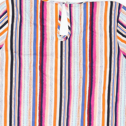 Womens UK Size 8 Pep & Co Multicoloured Basic T-Shirt