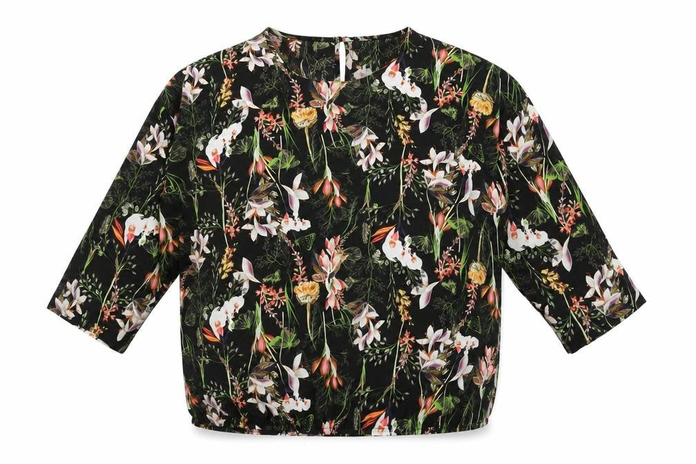 Womens UK Size 16 Soon Black Basic Blouse