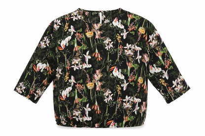 Womens UK Size 16 Soon Black Basic Blouse