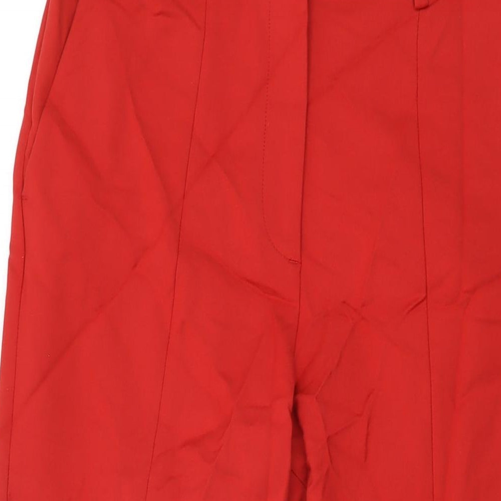Womens UK Size 12 French Connection Regular Fit  Red Trousers