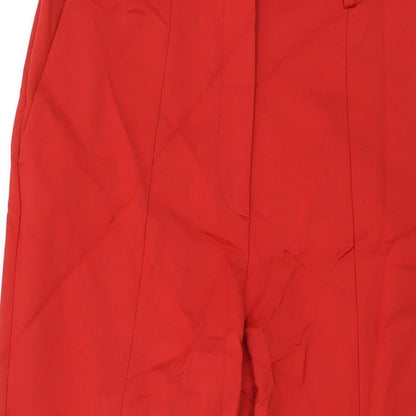 Womens UK Size 12 French Connection Regular Fit  Red Trousers