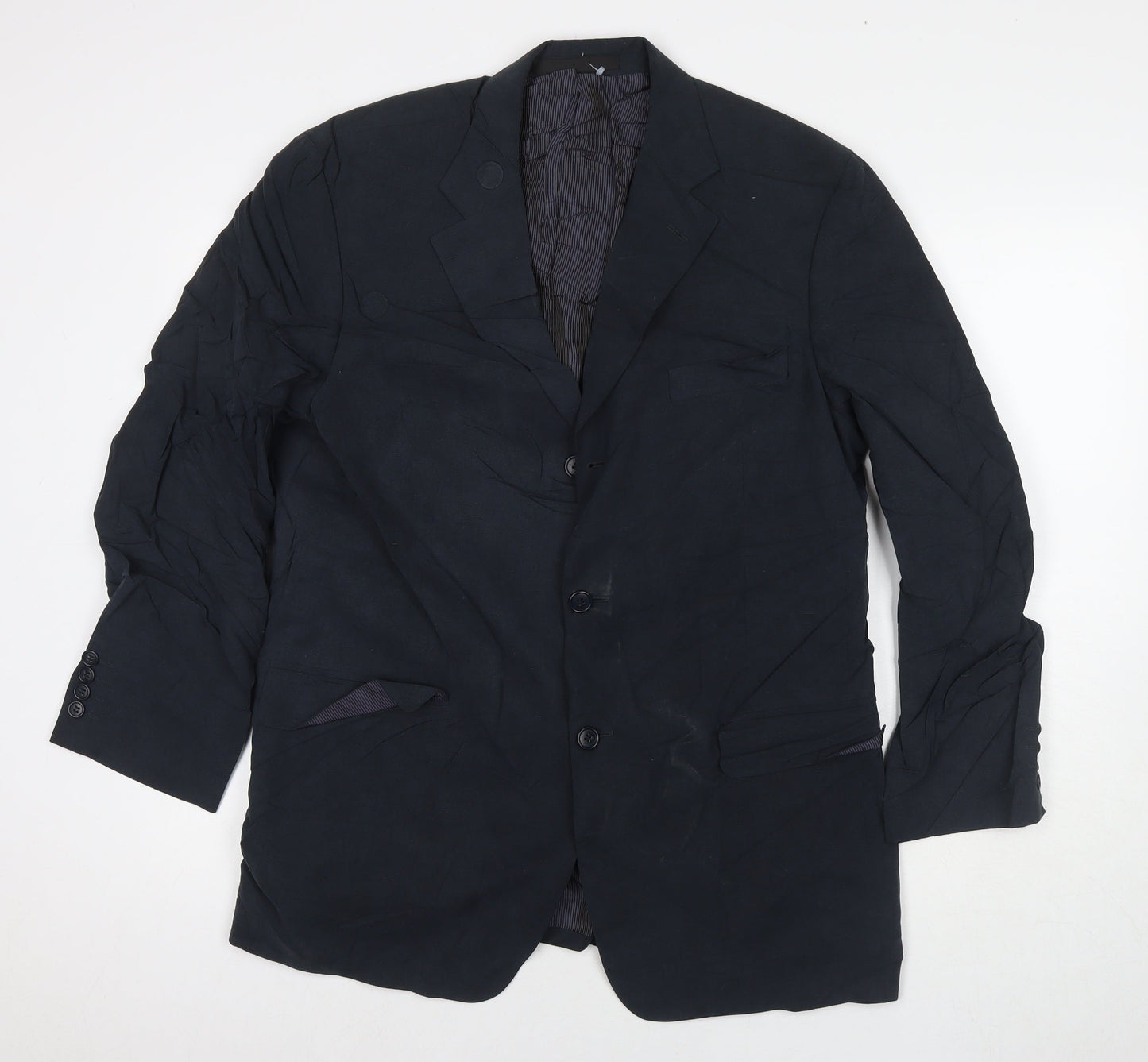 Mens UK Size 42 Marks and Spencer Regular Blue Suit Jacket