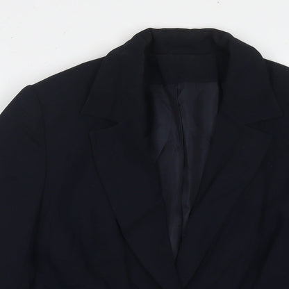 Principles Womens Blue Jacket Blazer Size 12 Button