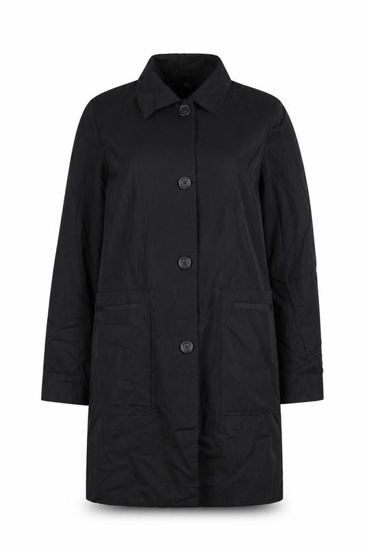 Florence+Fred Womens Black Overcoat Coat Size 12 Button