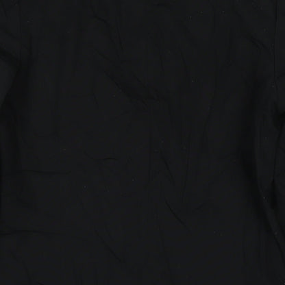 F&F Womens Black Overcoat Coat Size 12 Button