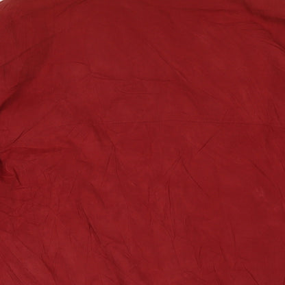 Mens UK Size L Bush Red Bomber Jacket