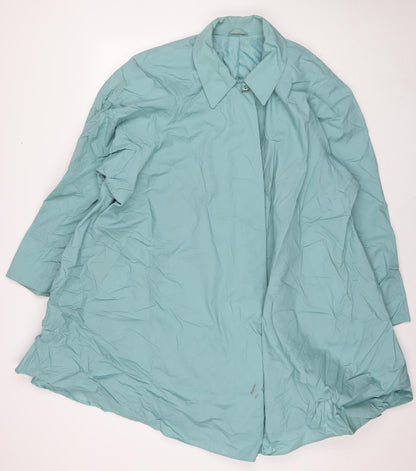 Womens UK Size 12 St Michael Blue Overcoat