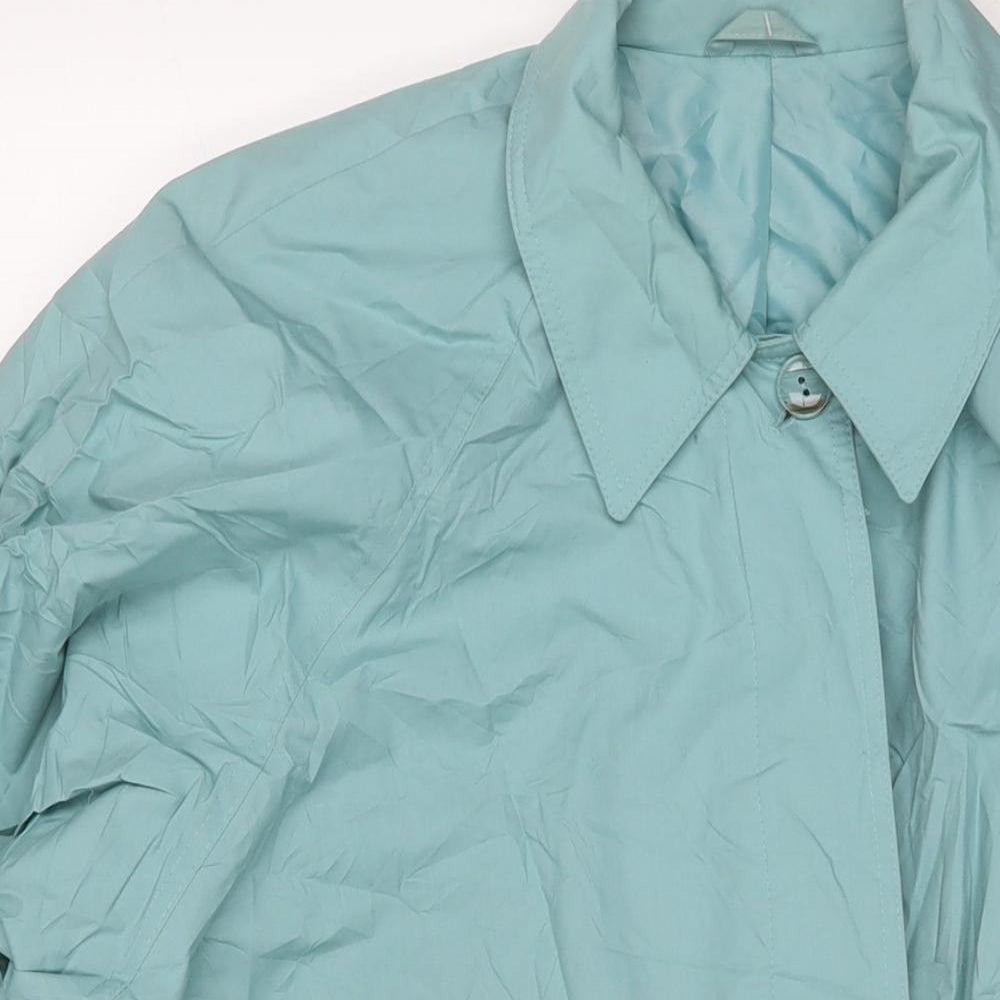 Womens UK Size 12 St Michael Blue Overcoat