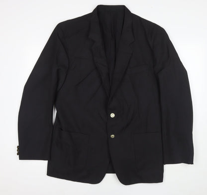 Mens UK Size 42 Classics Regular Black Suit Jacket