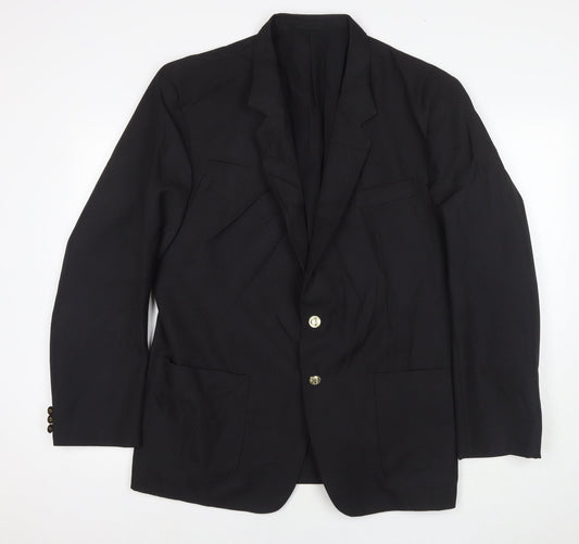Mens UK Size 42 Classics Regular Black Suit Jacket