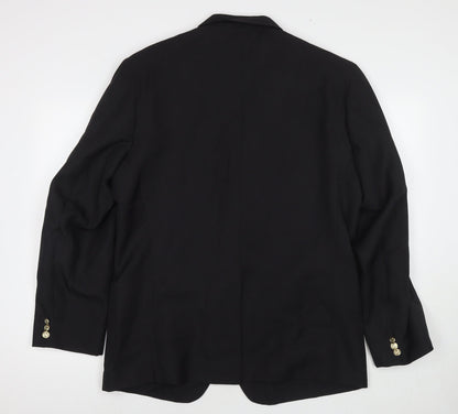 Mens UK Size 42 Classics Regular Black Suit Jacket