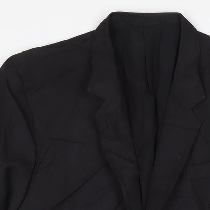 Mens UK Size 42 Classics Regular Black Suit Jacket