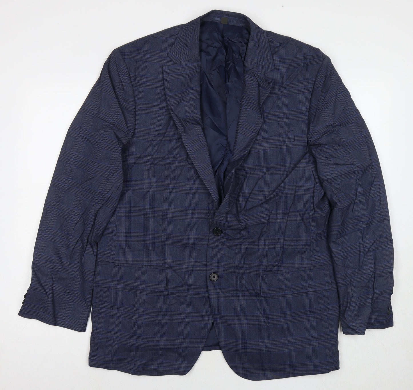 Mens UK Size 44 Marks and Spencer Regular Blue Suit Jacket