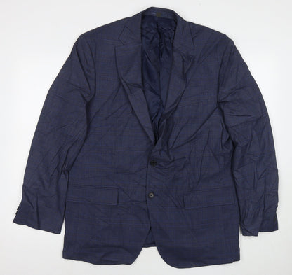 Mens UK Size 44 Marks and Spencer Regular Blue Suit Jacket