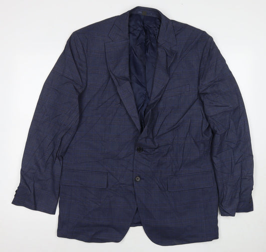 Mens UK Size 44 Marks and Spencer Regular Blue Suit Jacket