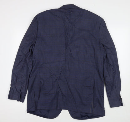 Mens UK Size 44 Marks and Spencer Regular Blue Suit Jacket