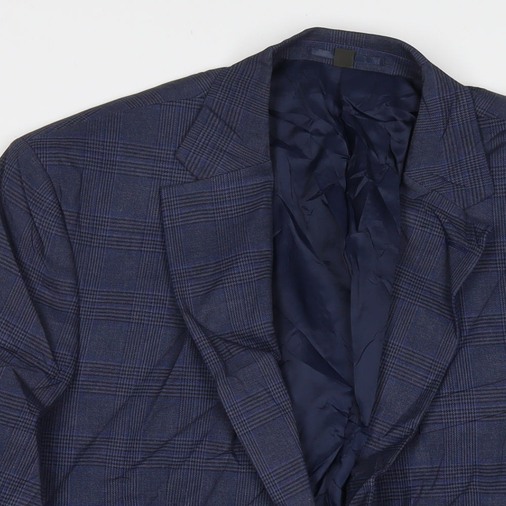 Mens UK Size 44 Marks and Spencer Regular Blue Suit Jacket