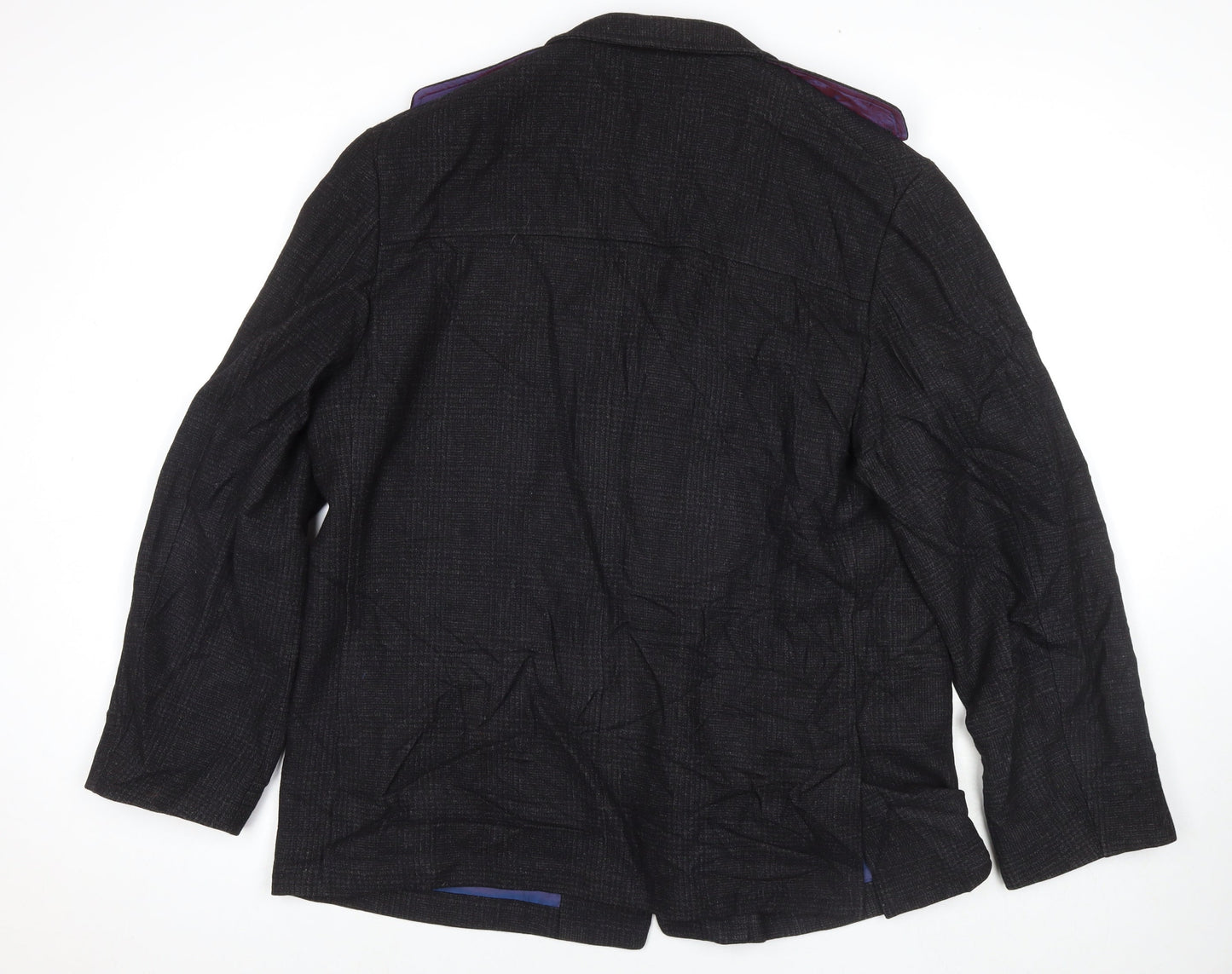 Mens UK Size XL Marks and Spencer Black Pea Coat