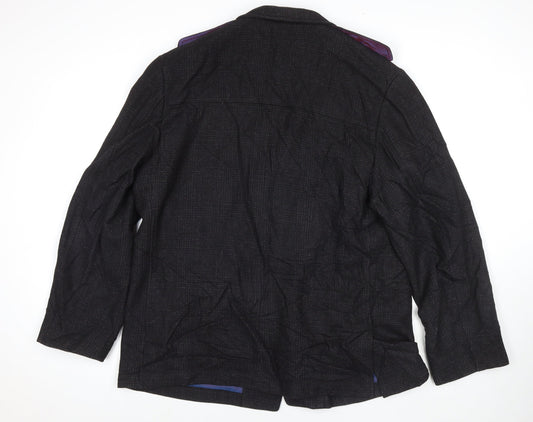 Mens UK Size XL Marks and Spencer Black Pea Coat