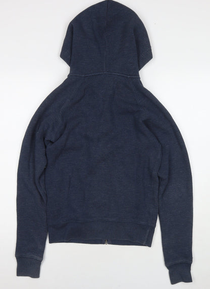 Womens UK Size 8 Jack Wills Blue Full Zip Hoodie