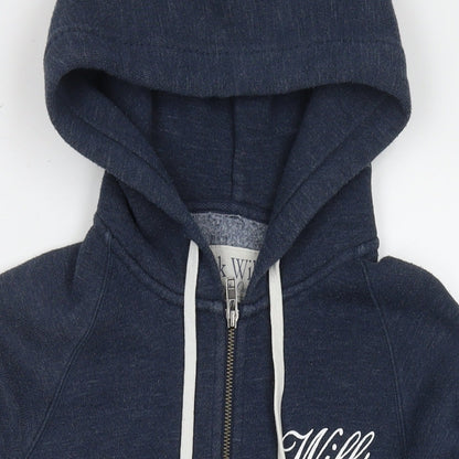 Womens UK Size 8 Jack Wills Blue Full Zip Hoodie