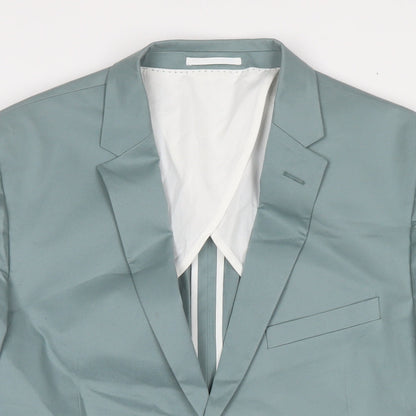 Kiin Mens Blue Polyester Jacket Suit Jacket Size 42 Regular