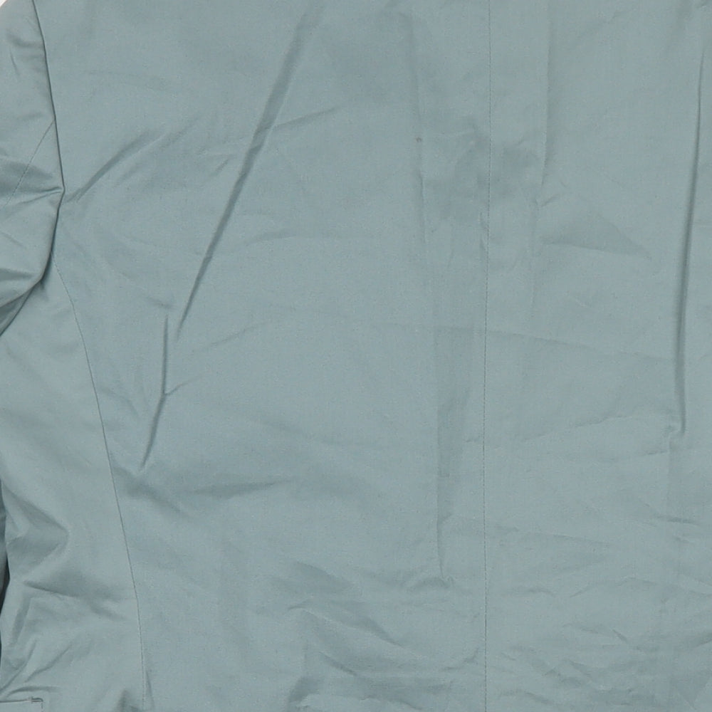 Kiin Mens Blue Polyester Jacket Suit Jacket Size 42 Regular