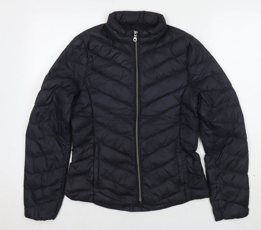 Womens UK Size 6 Marks and Spencer Black Puffer Jacket