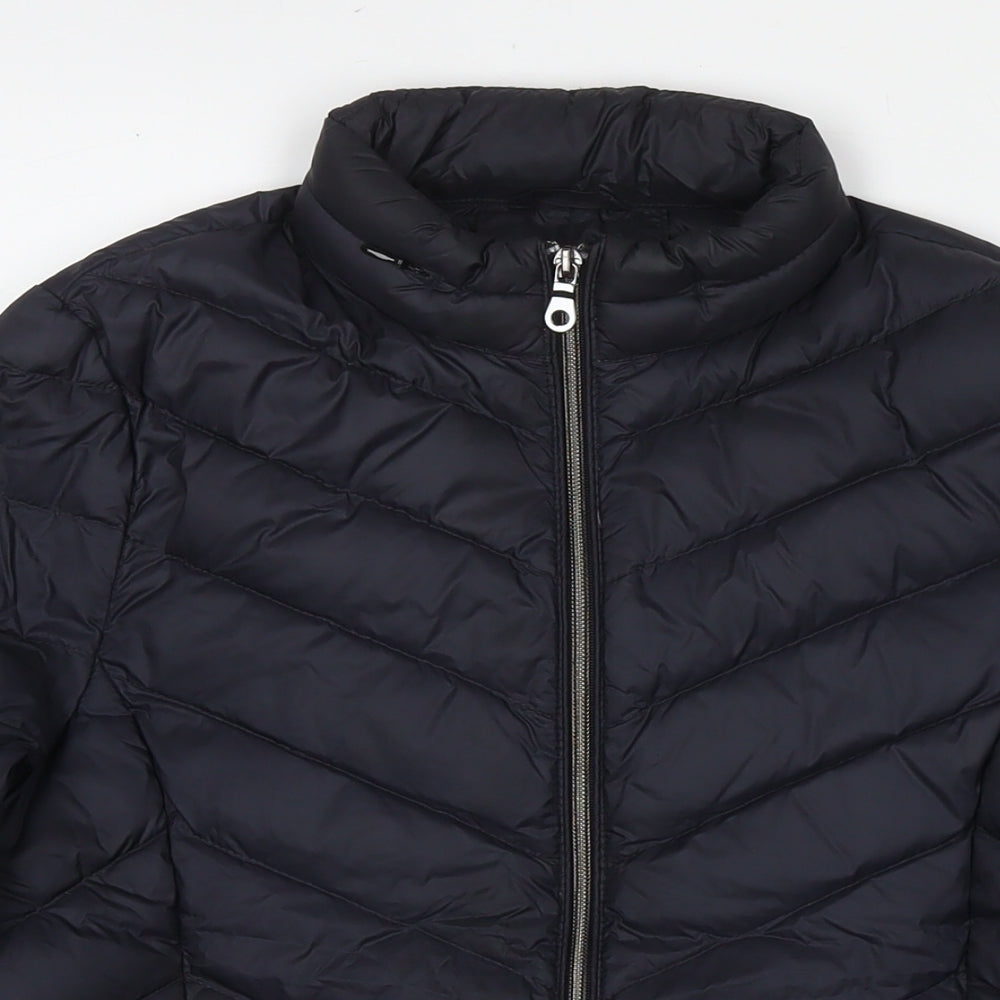 Womens UK Size 6 Marks and Spencer Black Puffer Jacket