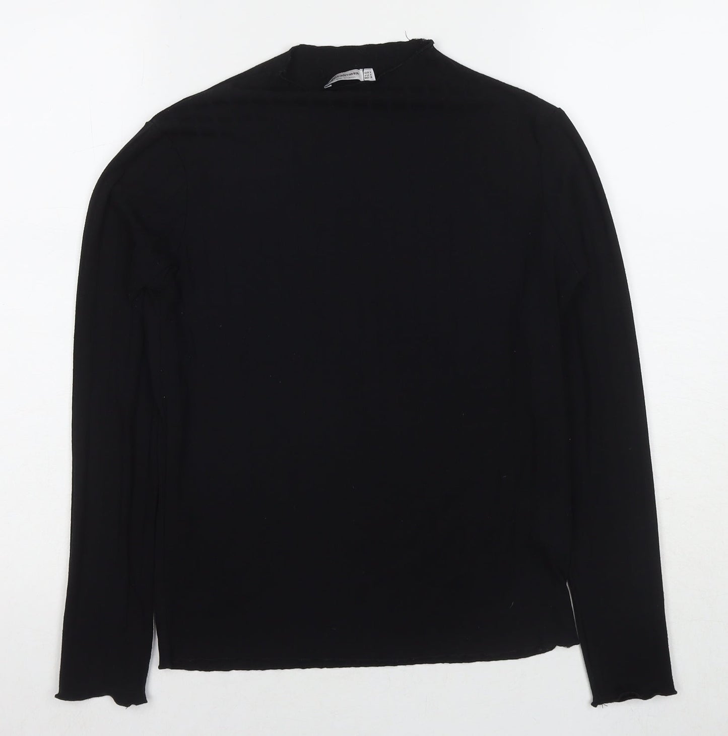 Womens UK Size M Stradivarius Black Pullover Jumper