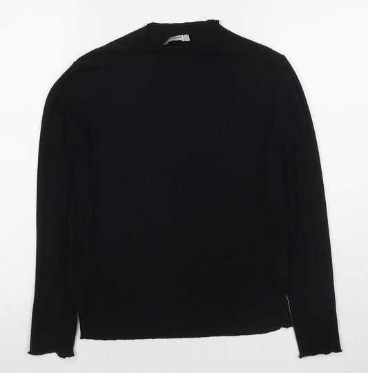 Womens UK Size M Stradivarius Black Pullover Jumper