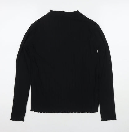 Womens UK Size M Stradivarius Black Pullover Jumper