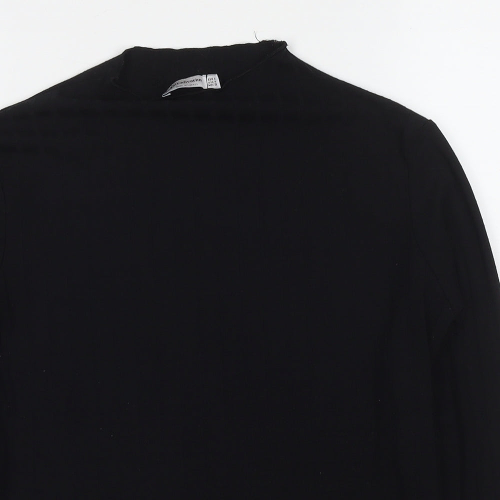 Womens UK Size M Stradivarius Black Pullover Jumper