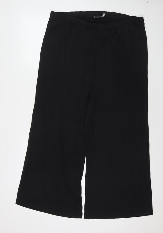 Womens UK Size 16 ASOS Regular Fit  Black Trousers