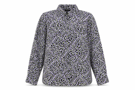 Womens UK Size 12 New Look Purple Basic Button-Up