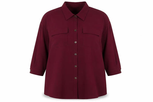 Womens UK Size 12 I SAW IT FIRST Red Tunic Button-Up