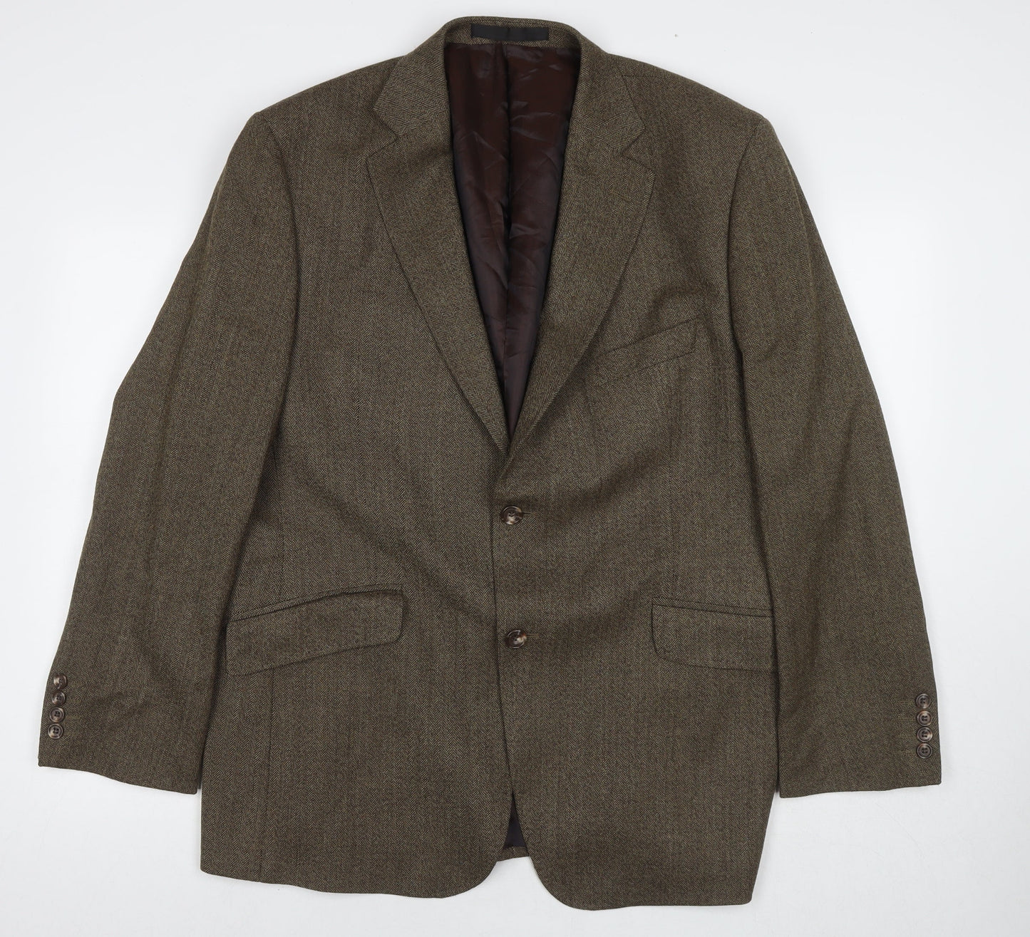 Mens UK Size 42 Marks and Spencer Regular Brown Suit Jacket