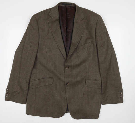 Mens UK Size 42 Marks and Spencer Regular Brown Suit Jacket