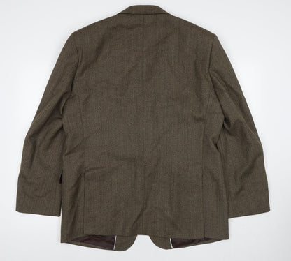 Mens UK Size 42 Marks and Spencer Regular Brown Suit Jacket