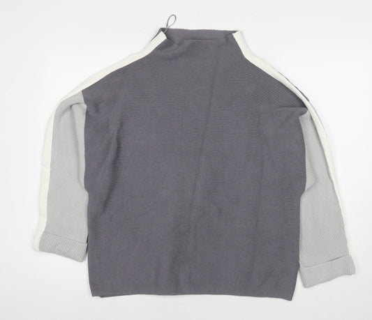 Womens UK Size 14 M&Co Grey Pullover Jumper